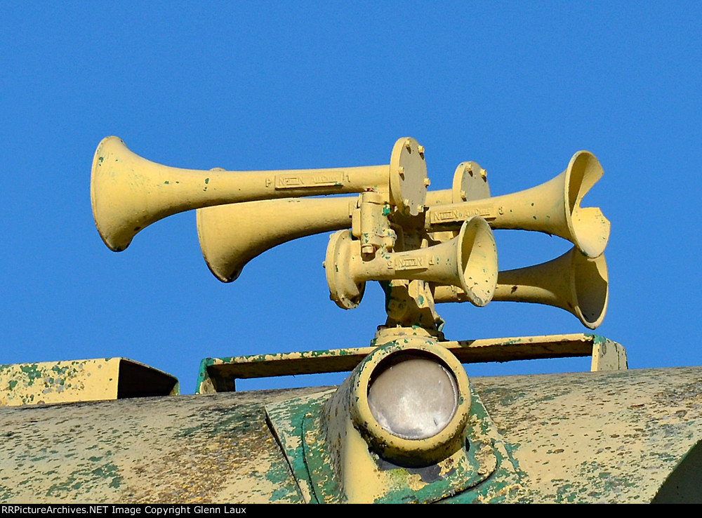 Even after the museum welded the horn to the locomotive, some idiot still tried to steal it and broke it in the process